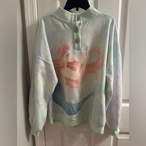 Disney Parks Ariel Fleece Pullover for Women – The Little Mermaid Medium
